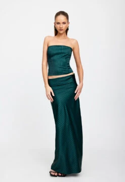 ANISTON CORSET - GREEN PINSTRIPE