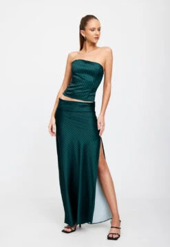 ANISTON CORSET - GREEN PINSTRIPE -Lionessfashion Shop 01 02 23 LIONESS eCOMM MARCH MARCH 1088 d44fa71a f893 420f 9c56 edb59033cfce