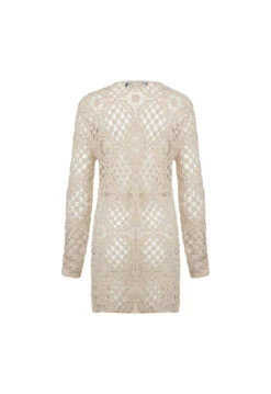 ATZARÓ CROCHET MINI DRESS - ALMOND -Lionessfashion Shop 01 11 22 LIONESS NOV GM GHOST MANNY NOV 053