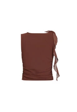 RENDEZVOUS TOP - CHOCOLATE -Lionessfashion Shop 02 05 23 LIONESS GM MAY Ghost Mannequin MAY 034