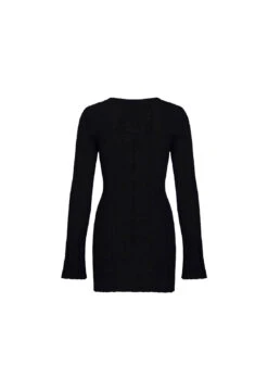 COYOTE KNIT DRESS - ONYX 15 COYOTE KNIT DRESS - ONYX -Lionessfashion Shop 02 05 23 LIONESS GM MAY Ghost Mannequin MAY 062