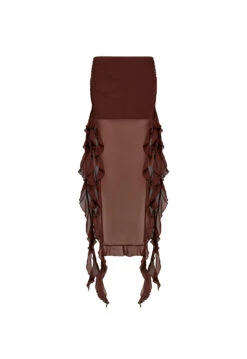 RENDEZVOUS SKIRT - CHOCOLATE -Lionessfashion Shop 02 05 23 LIONESS GM MAY Ghost Mannequin MAY 098 f6a11199 cd09 405b 8ac1 822adf9fecd2