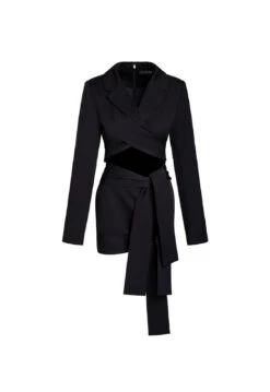 OFF DUTY BLAZER DRESS - ONYX -Lionessfashion Shop 02 05 23 LIONESS GM MAY Ghost Mannequin MAY 131