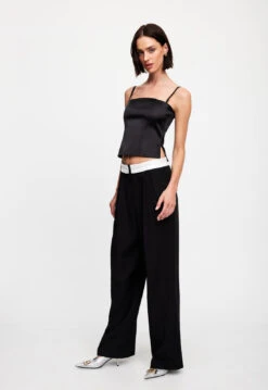 CITY OF ANGELS PANT - ONYX -Lionessfashion Shop 07 12 22 LIONESS JAN Kristel JAN 1394