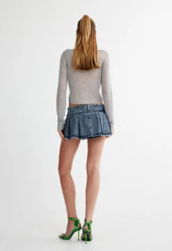 ALLURE 90'S MINI - FADED DENIM -Lionessfashion Shop 10 05 23 LIONESS eCOMM SERENA ReShoots Immediate 330