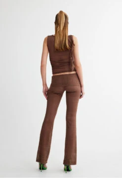AMELIE PANT - CHESTNUT -Lionessfashion Shop 10 05 23 LIONESS eCOMM SERENA ReShoots Immediate 508