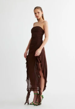 RENDEZVOUS DRESS - CHOCOLATE