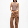 LUX TIE TOP - TAUPE