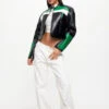NUEVE BIKER JACKET - GREEN -Lionessfashion Shop 16 06 23 LIONESS eComm JULY Roberta RESHOOTS 391