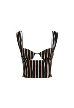 ODETTE TOP - ONYX STRIPE