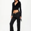 BESSETTE PANT - ONYX -Lionessfashion Shop 24 05 23 LIONESS ReShoots Roberta Reshoots 282