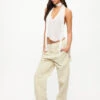 FOUNTAIN TAILORED PANT - BEIGE -Lionessfashion Shop 24 05 23 LIONESS ReShoots Roberta Reshoots 366