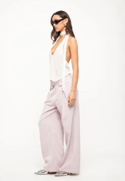 NYC PANT - PINK PINSTRIPE -Lionessfashion Shop 24 05 23 LIONESS ReShoots Roberta Reshoots 486