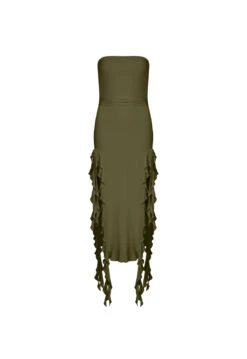 RENDEZVOUS STRAPLESS DRESS - OLIVE -Lionessfashion Shop 24 62badbe8 6c1b 4f07 a9cf b75a2c29398f