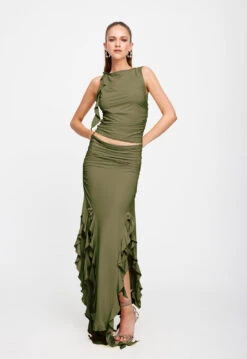 RENDEZVOUS TOP - OLIVE -Lionessfashion Shop 25 01 23 LIONESS ReShoots Serena RESHOOTSOLIVE 141916