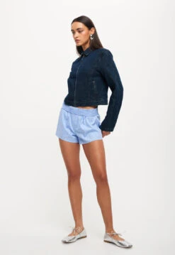 UMA DENIM JACKET - DENIM BLUE -Lionessfashion Shop 25 08 23 LIONESS ReShoots RESHOOTS 171 1