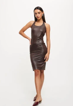 GWYNETH MIDI - CHOCOLATE -Lionessfashion Shop 25 08 23 LIONESS ReShoots RESHOOTS 673