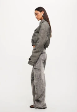 CLAUDE TWEED JACKET - ASH TWEED -Lionessfashion Shop 25 08 23 LIONESS ReShoots RESHOOTS 752