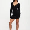 COYOTE KNIT DRESS - ONYX -Lionessfashion Shop 25 08 23 LIONESS ReShoots RESHOOTS 764