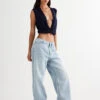 PRACTICAL MAGIC JEAN - BLUE DENIM -Lionessfashion Shop 27 03 23 LIONESS ReShoots Roberta RESHOOTS 817