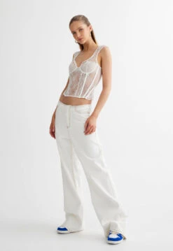 PRACTICAL MAGIC JEAN - PORCELAIN -Lionessfashion Shop 28 04 23 LIONESS eCOMM All STARS RENDEZVOUS ALL STARS 504