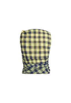 97' CHECK TOP - NAVY CHECK -Lionessfashion Shop GhostMannequin Sept 028