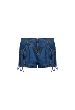 DAYDREAM MINI SHORTS - BLUE DENIM -Lionessfashion Shop GhostMannequin Sept 133