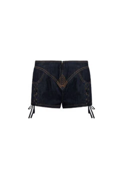 DAYDREAM MINI SHORTS - DARK DENIM -Lionessfashion Shop GhostMannequin Sept 138