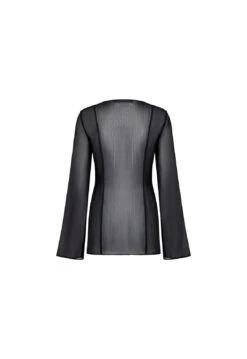 BARELY THERE TIE TOP - ONYX -Lionessfashion Shop JUNE GhostMannequin 056