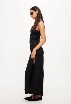 MINIMALIST MAXI SKIRT - ONYX -Lionessfashion Shop LB628 2306ONYX5