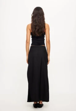 MINIMALIST MAXI SKIRT - ONYX -Lionessfashion Shop LB628 2306ONYX8