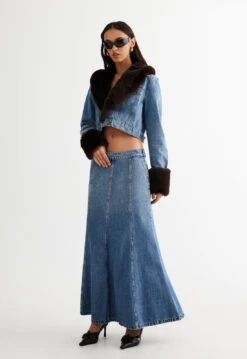 SMOKESHOW DENIM JACKET - DUKE BLUE -Lionessfashion Shop LC566 2305 DUKE BLUE LB609 2305 BLUE DENIM 3