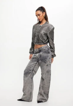 ALLURE BOMBER - SLATE -Lionessfashion Shop LC580 1 2307 SLATE LB381 23 2307 STONEWASH 7jpg 7c6a8845 8c19 40d5 8c09 2d29293d44a2