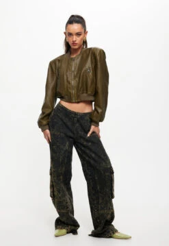 ALLURE BOMBER - ASH -Lionessfashion Shop LC580 2 2307 ASH LB640 2307 WASHED CHOCOLATE 7jpg 23a00886 2bde 46e8 a365 9596bc84f238