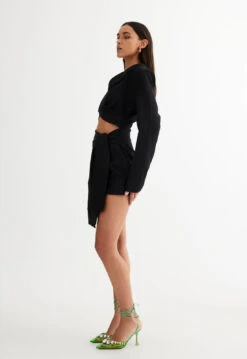 OFF DUTY BLAZER DRESS - ONYX -Lionessfashion Shop LD887 2305 BLACK 11