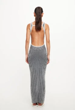 BLISSFUL MAXI DRESS - IVORY STRIPE -Lionessfashion Shop LD917 2310IVORYSTRIPE14