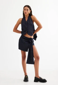HILLS HALTER - NAVY PINSTRIPE -Lionessfashion Shop LT852 1 2304 LB597 2304 NAVY PINSTRIPE 1