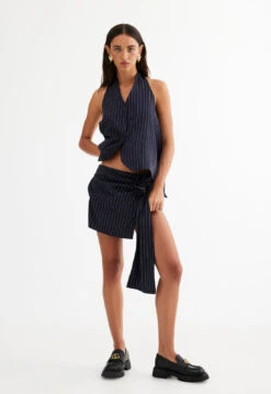 Lionessfashion Shop -Lionessfashion Shop LT852 1 2304 LB597 2304 NAVY PINSTRIPE 4