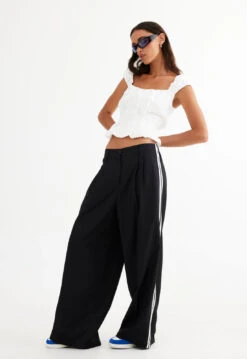 OFF DUTY PANT - ONYX -Lionessfashion Shop LT857 2304 PORCELAIN LB603 2304 ONYX 7