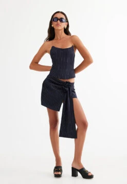 HILLS MINI - NAVY PINSTRIPE -Lionessfashion Shop LT858 1 2304 LB597 2304 NAVY PINSTRIPE 1