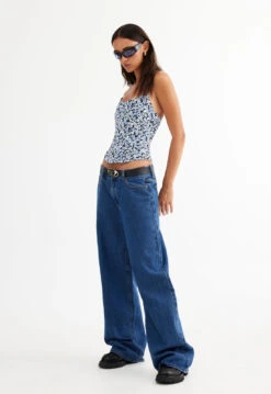 FAME CORSET - BLUE FLORAL -Lionessfashion Shop LT858 3 2304 BLUE FLORAL LB605 2304 BLUE DENIM 8