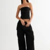 SMOKESHOW STRAPLESS TOP - ONYX -Lionessfashion Shop LT868 2305 ONYX LB615 2305 ONYX 5