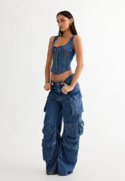 SMOKESHOW JEAN - BLUE DENIM -Lionessfashion Shop LT870 2305 BLUE DENIM LB428 2305 BLUE DENIM 4 82ab8352 e623 4c19 b7e3 1450bd50d603