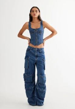 SMOKESHOW JEAN - BLUE DENIM -Lionessfashion Shop LT870 2305 BLUE DENIM LB428 2305 BLUE DENIM 6 753c326b bf17 4e84 9234 619e6dd34095