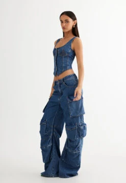 SMOKESHOW JEAN - BLUE DENIM