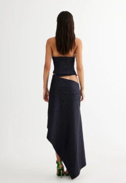 AFTER PARTY SKIRT - NAVY PINSTRIPE -Lionessfashion Shop LT872 2305 NAVY PINSTRIPE LB613 2305 NAVY PINSTRIPE 10