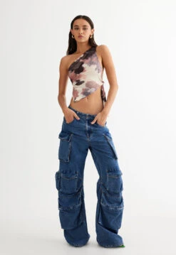 SMOKESHOW MULTI LONG SLEEVE - TIE DYE 12 SMOKESHOW MULTI LONG SLEEVE - TIE DYE -Lionessfashion Shop LT874 2305 TIE DYE LB428 2305 BLUE DENIM 5