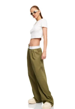 CITY OF ANGELS PANT - JUNGLE GREEN -Lionessfashion Shop LT88 792BABYPOWDER LB88 508JUNGLEGREEN5