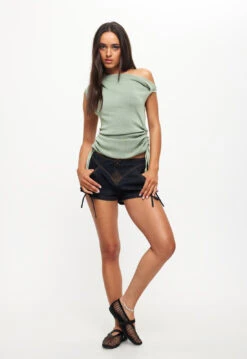 DAYDREAM MINI SHORTS - DARK DENIM -Lionessfashion Shop LT901 2309 SAGE LB656 2309 DARK DENIM 5jpg 1d951511 c919 4419 be2c b0897e4f8e62