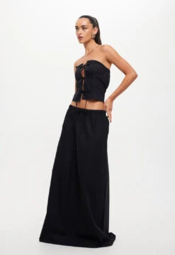 SERENE MAXI SKIRT - ONYX